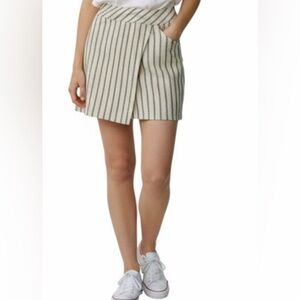J. Crew 100% Linen Striped Skirt – Size 10 NWT